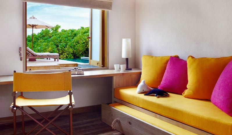 Six Senses Laamu-Beach Family Pool Villa interior_9317